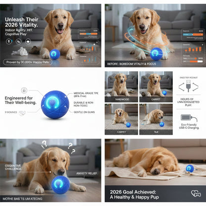 Unleash their 2026 vitality- Pet Bounce Ball for Cats🐱& Dogs🐶